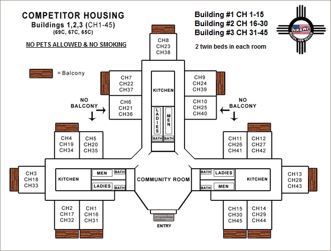 Competitor Housing NRA Whittington Center