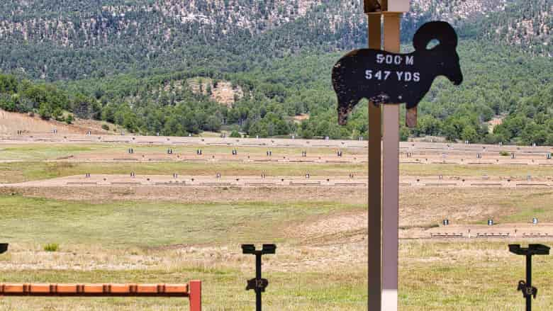 High Power Rifle Silhouette Range at the NRA Whittington Center 