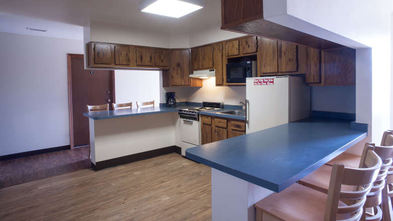 NRA Whittington Center Competitor Lodging Unit 1 Kitchen