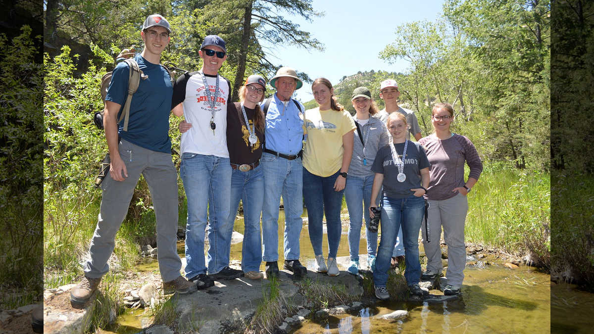 Group of Young People Enjoying the NRA Whittington Center Adventure Camp in the Mountains of New Mexico