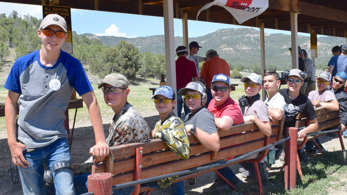 Adventure Camp youths enjoying the range at the NRA Whittington Center in New Mexico