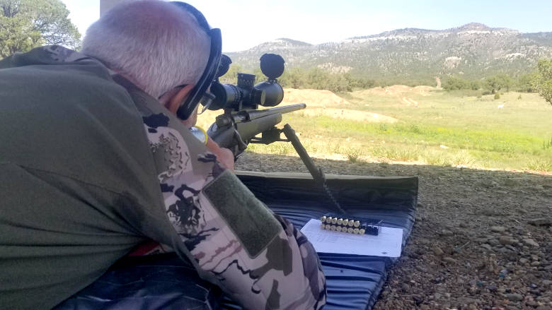 Precision Long Range Class from the Whittington University Prone Position Looking Down Range