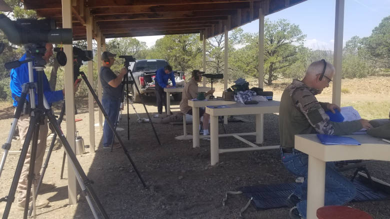 Precision Long Range Class from the Whittington University Firing Line with Spotting Scopes