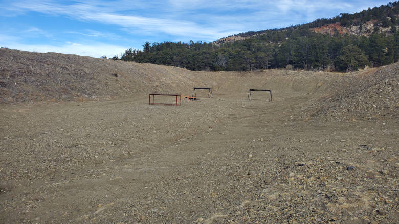 Practical Pistol Range at the NRA Whittington Center 