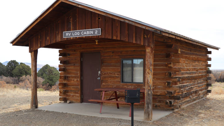 RV Log Cabins at the NRA Whittington Center