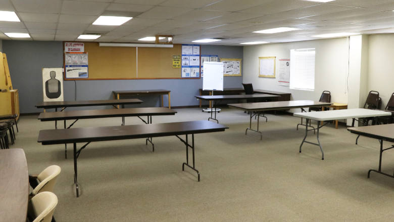 Michael F. Ajax Classroom at the High Power Rifle Silhouette Range inside the NRA Whittington Center 